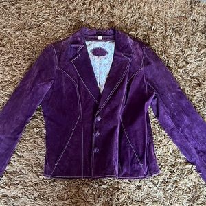 Wilson’s Leather Purple Suede Authentic Jacket size L